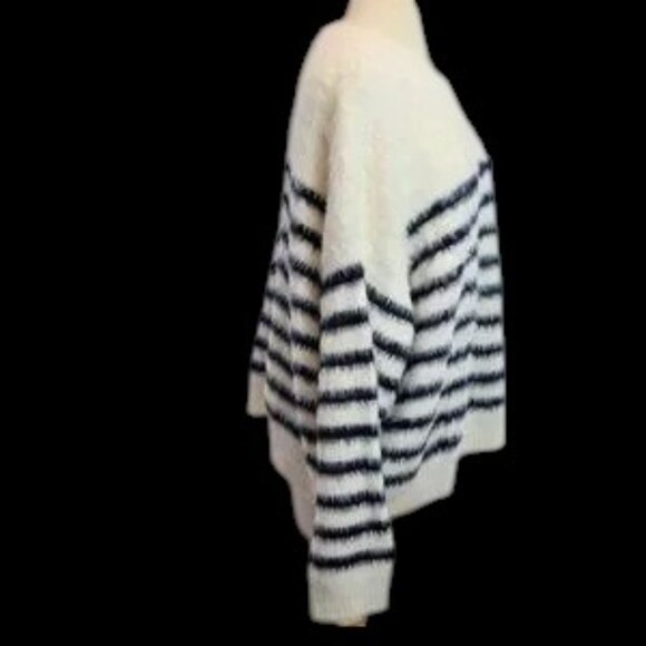 NWT La Ligne x Target Striped Long Hair Sweater Blue White - Picture 4 of 6